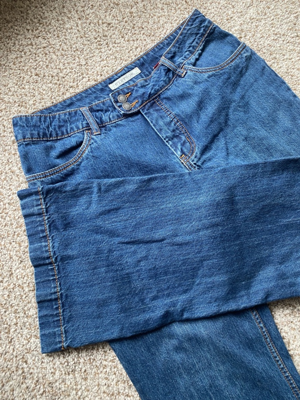 Stetson 214 City Trouser Western Slightly Flared Leg Low-Waisted Jeans 14 Reg
